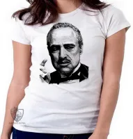 Baby look blusa Feminina poderoso chefão the godfather marlon brando - Foto 3