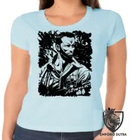 Baby look blusa Feminina predador exterminador arnold schwarzenegger - Foto 2