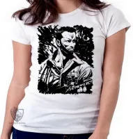 Baby look blusa Feminina predador exterminador arnold schwarzenegger - Foto 4