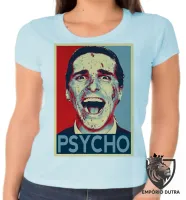 Baby look blusa Feminina Psycho Patrick Batman Christian Bale - Foto 2