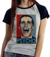 Baby look blusa Feminina Psycho Patrick Batman Christian Bale - Foto 4