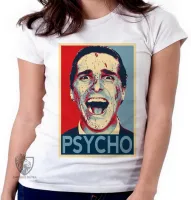 Baby look blusa Feminina Psycho Patrick Batman Christian Bale - Foto 5