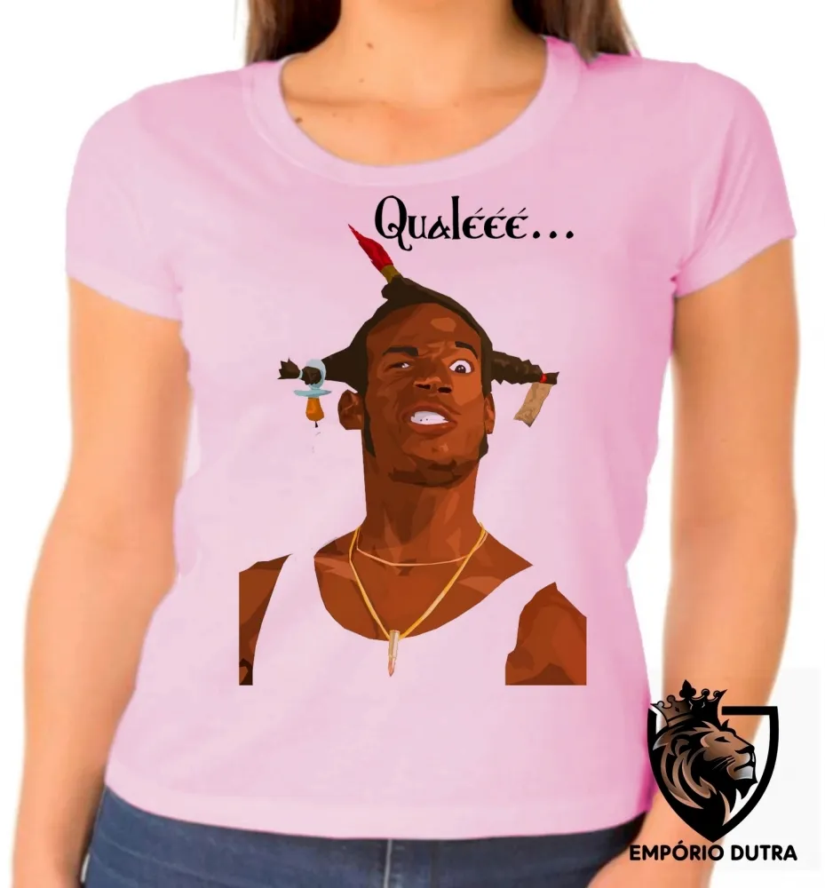 Baby look blusa Feminina Qualé todo mundo Pânico Imagem