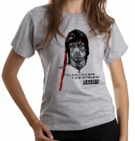 Baby look blusa Feminina Rambo faixa vermelha Sylvester Stallone - Foto 5