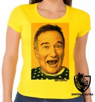 Baby look blusa Feminina Robin Williams ator - Foto 3