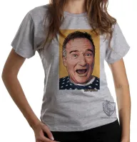 Baby look blusa Feminina Robin Williams ator - Foto 6