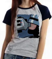Baby look blusa Feminina Robocop Mobil - Foto 3