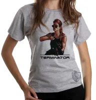 Baby look blusa Feminina Sarah Connor exterminador do futuro - Foto 4