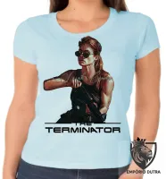 Baby look blusa Feminina Sarah Connor exterminador do futuro - Foto 6