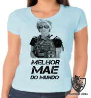 Baby look blusa Feminina Sarah Connor melhor mãe mundo - Foto 2