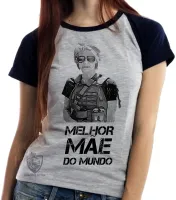 Baby look blusa Feminina Sarah Connor melhor mãe mundo - Foto 4