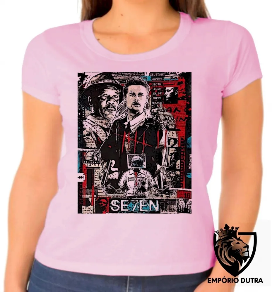 Baby look blusa Feminina Seven os sete pecados capitais