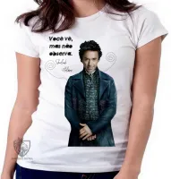 Baby look blusa Feminina Sherlock Holmes você vê - Foto 3