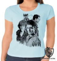 Baby look blusa Feminina Sobrenatural irmãos Winchester serie - Foto 2