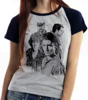 Baby look blusa Feminina Sobrenatural irmãos Winchester serie - Foto 3