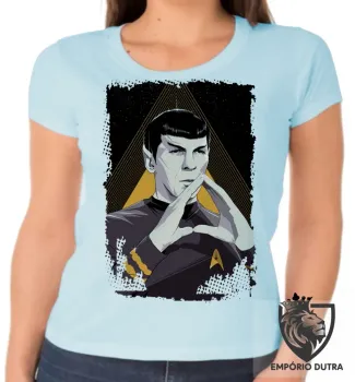 Baby look blusa Feminina Spock star trek - Foto 2