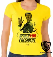 Baby look blusa Feminina Spock para presidente - Foto 3