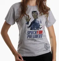 Baby look blusa Feminina Spock para presidente - Foto 6
