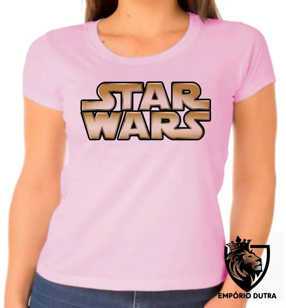 Baby look blusa Feminina star wars jornada nas estrelas Imagem