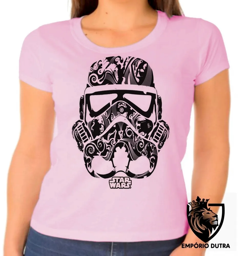 Baby look blusa Feminina Star Wars Stormtrooper soldado