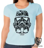 Baby look blusa Feminina Star Wars Stormtrooper soldado - Foto 2
