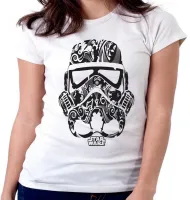 Baby look blusa Feminina Star Wars Stormtrooper soldado - Foto 5