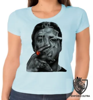 Baby look blusa Feminina Sylvester Stallone rambo os Mercenarios charuto - Foto 2