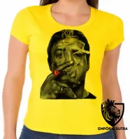 Baby look blusa Feminina Sylvester Stallone rambo os Mercenarios charuto - Foto 3