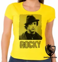 Baby look blusa Feminina Sylvester Stallone rocky balboa filme - Foto 2