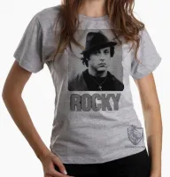 Baby look blusa Feminina Sylvester Stallone rocky balboa filme - Foto 4
