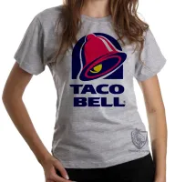 Baby look blusa Feminina Taco Bell restaurante demolidor - Foto 3