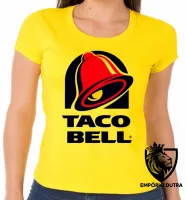 Baby look blusa Feminina Taco Bell restaurante demolidor - Foto 4
