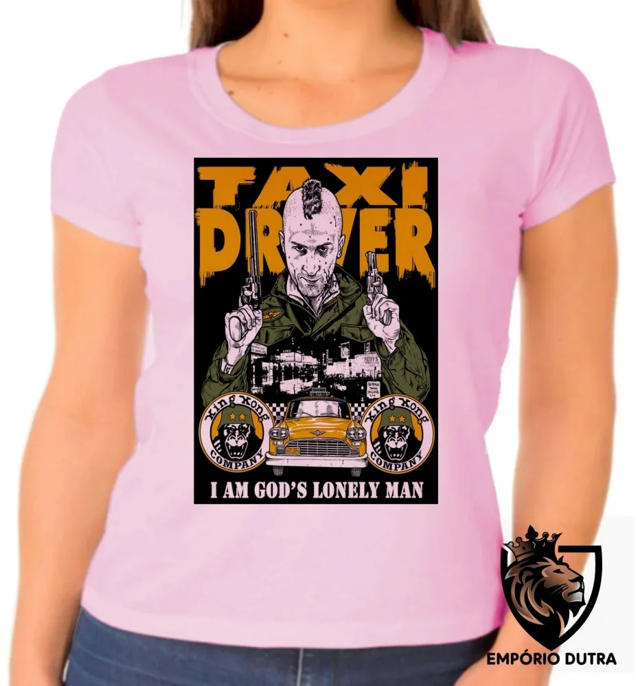 Baby look blusa Feminina Taxi Driver Robert de Niro