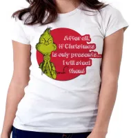 Baby look blusa Feminina The Grinch Christmas only presents natal - Foto 4
