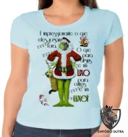 Baby look blusa Feminina The Grinch Lixo Luxo natal presentes - Foto 2