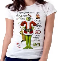 Baby look blusa Feminina The Grinch Lixo Luxo natal presentes - Foto 5