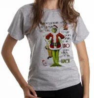 Baby look blusa Feminina The Grinch Lixo Luxo natal presentes - Foto 6