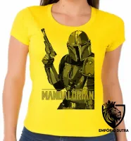 Baby look blusa Feminina The Mandalorian arma - Foto 3