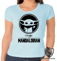 Baby look blusa Feminina The Mandalorian baby Grogu - Foto 2