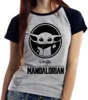 Baby look blusa Feminina The Mandalorian baby Grogu - Foto 4