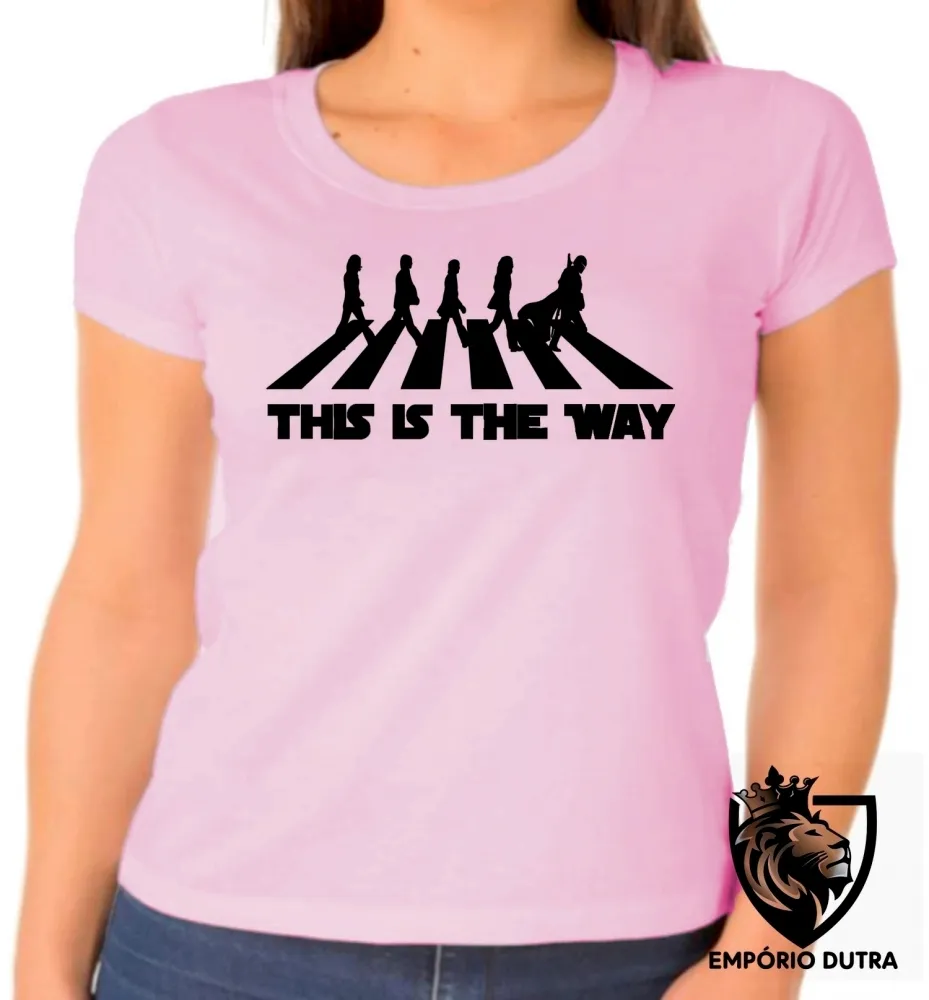 Baby look blusa Feminina The Mandalorian Beatles Imagem