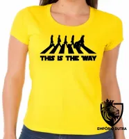 Baby look blusa Feminina The Mandalorian Beatles - Foto 3