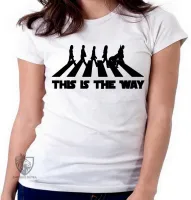 Baby look blusa Feminina The Mandalorian Beatles - Foto 5
