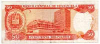 Venezuela - 50 Bolívares - Cédula Estrangeira - MBC - Foto 2