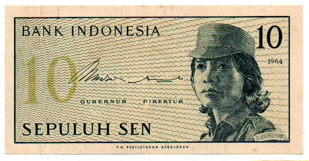 Indonésia - 10 Sen - Sob