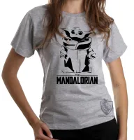 Baby look blusa Feminina The Mandalorian Grogu bebê - Foto 6