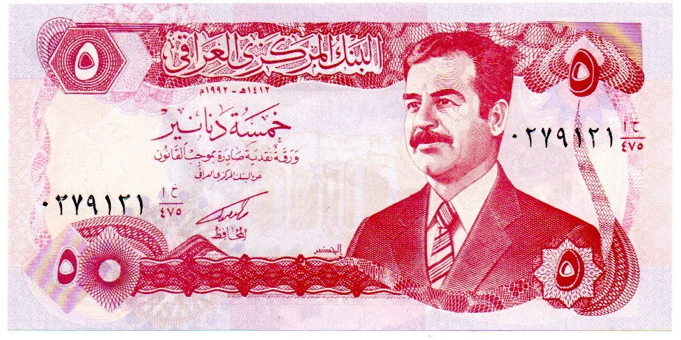 Iraque - 5 Dinars - Cédula Estrangeira - Fe