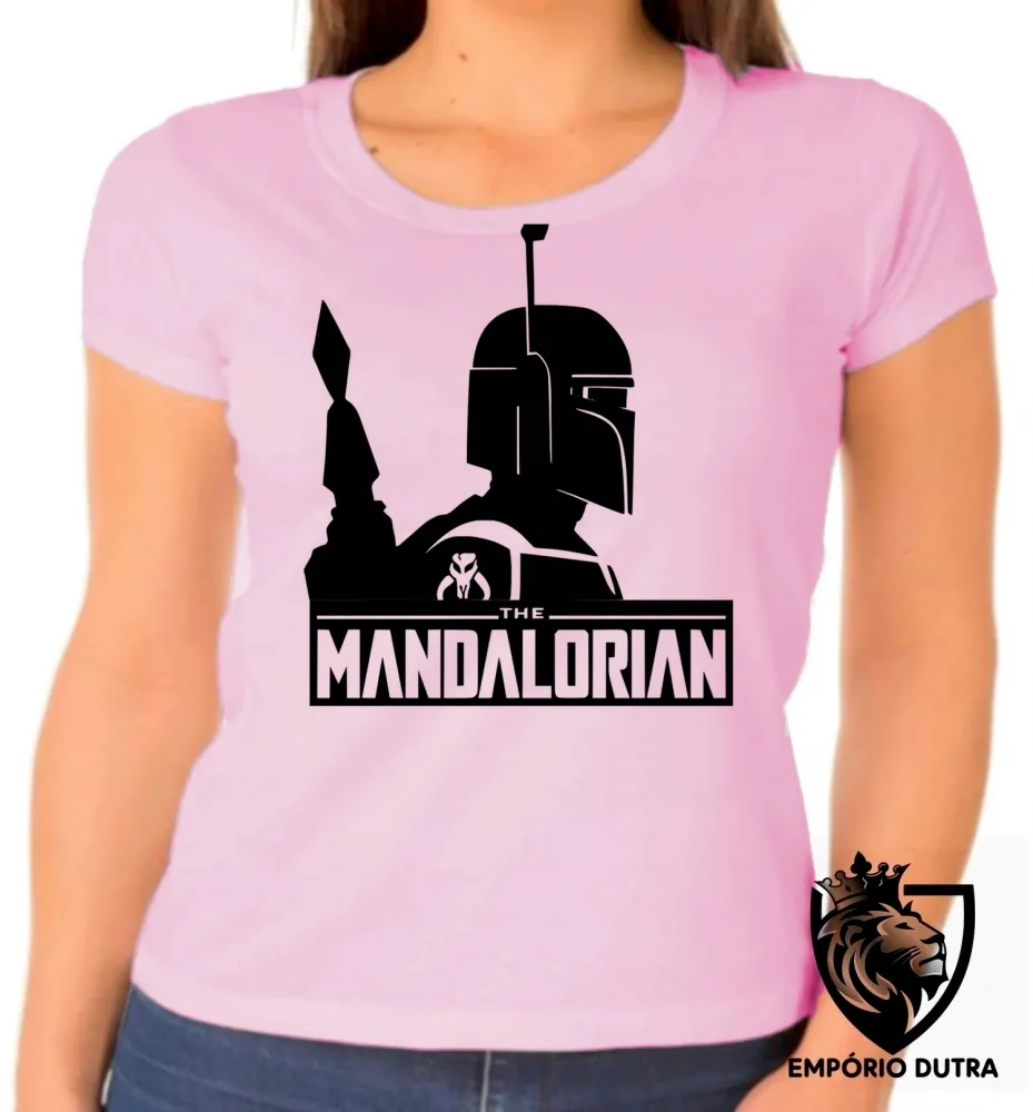 Baby look blusa Feminina The Mandalorian perfil