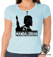Baby look blusa Feminina The Mandalorian perfil - Foto 2
