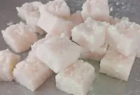  Cortador para:  Palha Italiana  Doce de Leite  Brownie  Polenta  Chocolate  Bolos  Barrinhas de cereais... BANDEJA DENTADA + LÂMINA - INOX 304  - Foto 9